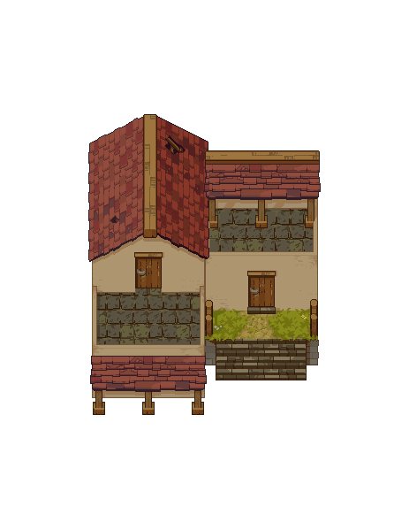 Greek House with two floors